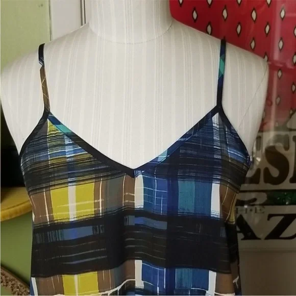 Stylish Plaid Spaghetti Strap Dress - Picture 3 of 9